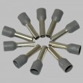  10 x wire ferrule 4mm², grey 