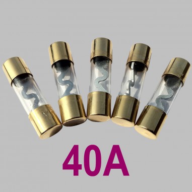 40A Glasrohrsicherung Typ AGU, 5er Set