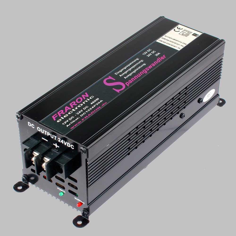 DCDC converter 12V to 24V, 20 Ampere Convertidores corriente continua 12V a 24V
