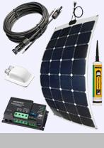 100W Solarset flexibel verstärkt, Solar Swiss Modul, Victron  MPPT-Solarladeregler Smart, Wohnmobil, Boot