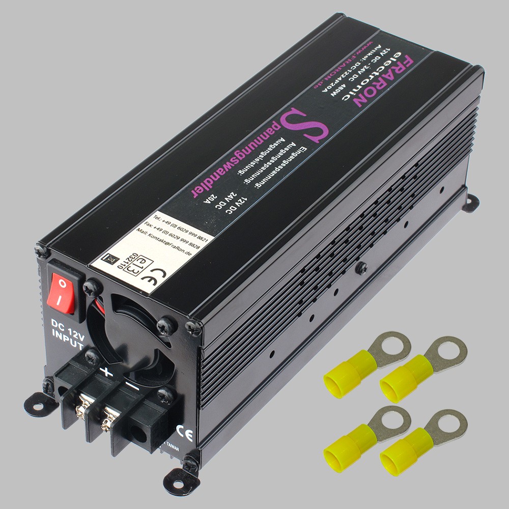 DCDC converter 12V to 24V, 20 Ampere DCDC Converter 12V to 24V