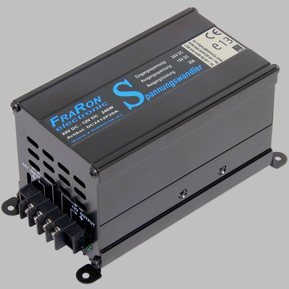 DCDC converter 24V to 12V, 20 Ampere DCDC Converter 24V to 12V